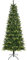 Uten Árbol de Navidad Estrecho 225 cm, Realista PE Artificial Árbol Decoración Interior, 800 Aspecto Natural Puntas de PVC y PE, Rama de Bisagra, 2 Estilos, Base de Metal, Reutilizable