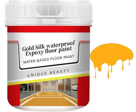 Pintura para pisos de concreto,Pintura para pisos - Pintura antideslizante impermeable para pisos de concreto | El uso en interiores y exteriores bloquea la pintura epoxi para impermeabilización de