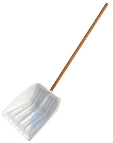 Schneeschaufel Schneeschieber Schneeschaufel Mit Holzgriff, Getreideschaufel for Die Schneeräumung Von Einfahrten Und Verandas Schneeschaufeln für Gehweg(176cm)