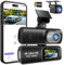 Dashcam Voiture Avant Arriere 4K+1080P, WiFi Dash Cam Camera Embarquée Voiture Enregistreur Jour et Nuit avec Carte SD 64 G, Vision Nocturne, Capteur G, Enregistrement en Boucle, WDR