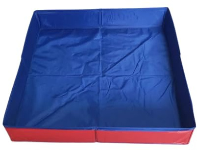 Piscine pour Chiens, Pliable, Rouge, 50 × 50 × 10 Cm, Générique