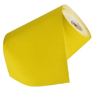 WUUISDNX Rollo de papel de lija perforado 3 cm con óxido aluminio. Duradero. Ideal para proyectos profesionales y domésticos. Papel lija acabado grano grueso húmedo y seco, Amarillo, grano 80