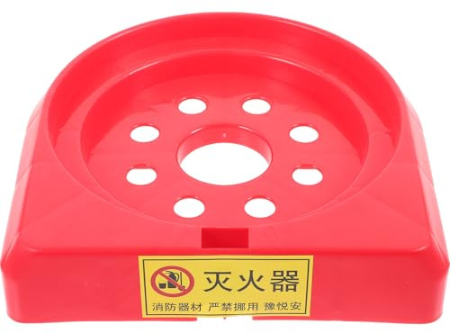 COHEALI Support D’extincteur Sol en Plastique pour Véhicule, Base pour Extincteur à Poudre 3-8 Kg, Couleur Fluorescente, Rangement Coffre Voiture, Sécurité Incendie Pratique et Stable