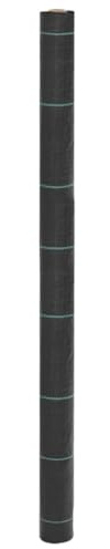 Hothingwell Membrane Anti-Mauvaises Herbes Noire 1,5 x 50 m en PP, Tissu Anti Mauvaises Herbes Durable et stabilisé aux UV, Toile Anti Mauvaises perméable à l'eau et à l'air pour Jardin,