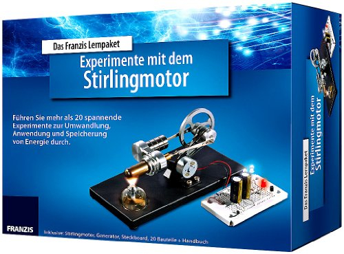 Experimente mit dem Stirlingmotor: Führen Sie mehr als 20 spannende Experimente zur Umwandlung, Anwendung und Speicherung von Energie durch. ... Bauteile + Handbuch (Elektronik Lernpakete)