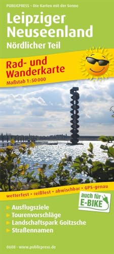 Publicpress Rad- und Wanderkarte Leipziger Neuseenland, Nördlicher Teil 1:50.000: Rad- und Wanderkarte mit Landschaftspark Goitzsche, Ausflugszielen, ... 1:50000 (Rad- und Wanderkarte: RuWK)