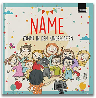 Erinnerungsalbum an das 1. Jahr im Kindergarten für Mädchen und Jungs | Personalisiert mit Wunschnamen - Jedes Buch EIN Unikat für Kiga