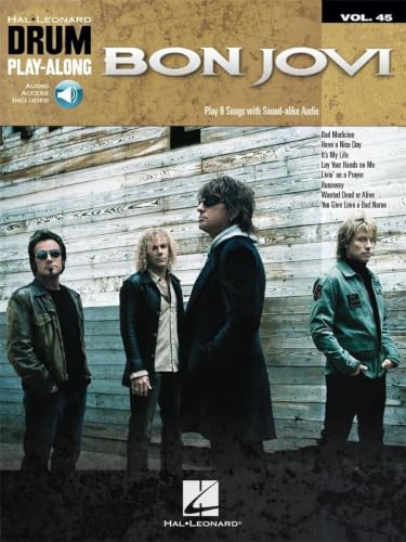 Bon Jovi: Drum Play-Along Volume 45 [With Access Code] (Hal Leonard Drum Play-along, Band 45) (Hal Leonard Drum Play-along, 45, Band 45)