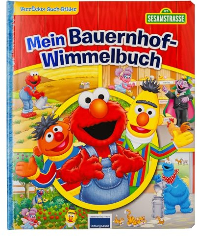 Sesamstraße - Verrückte Such-Bilder - Wimmelbuch - Pappbilderbuch mit wattiertem Umschlag
