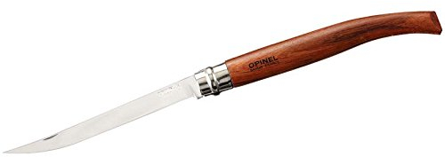 OPINEL Slim-Line, Größe 15, rostfrei, Padouk-Holz, mit persönlicher Gravur am Griff