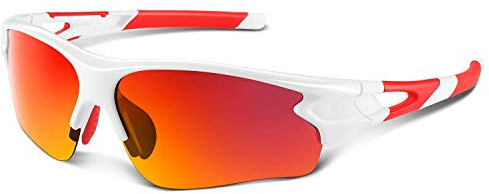 BEACOOL Schnelle Brille Herren Damen Fahrradbrille Sonnenbrille Sportbrille für Radfahren Laufen Baseball Klettern mit UV400 Schutz