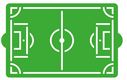 DECORA 9270972 SCHABLONE FUSSBALLFELD 30 X 20 CM