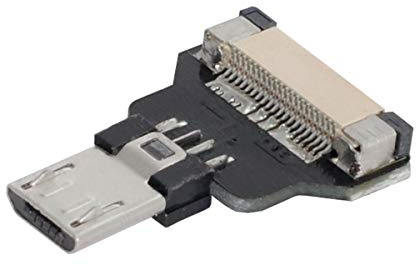 chenyang Connettore piatto maschio Micro USB 2.0 con supporto per trasferimento dati a 480Mbps e ricarica a 5V per cavo a nastro,Raspberry Pi,GoPro,drone,fotocamera,gimbal