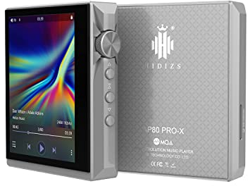 Hidizs AP80 PRO-X Tragbarer symmetrischer verlustfreier MQA-Bluetooth-Musikplayer mit Zwei ESS9219C-DAC-Chips und unterstützt MQA 8X/LDAC/apt-X/AAC/USB DAC/DSD256/HiBy Link Hi-Res Audio Wireless DAP