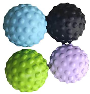 LTLCLZ 4PCs Massage Ball Hand Fuß Körper Schmerz Stress Massage Relief Trigger Point Health Care Sport Schwarzmuskel Entspannungsapparat Unisex