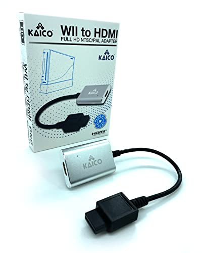 Kaico Wii to HDMI Adapter for Nintendo Wii, Supports NTSC & PAL