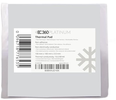 EC360® PLATINUM 16,6W/mK Wärmeleitpad (100 x 100 x 3,0 mm)