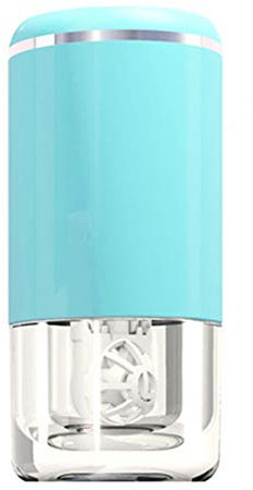 Aoguaro Portable Contact Lens Cleaner Machine, Ultrasonic Vibration Rotation Contact Lenses Cleaning Glasses Case, for Soft Contacts Washing & Care, USB Rechargeable, for Daily Travel