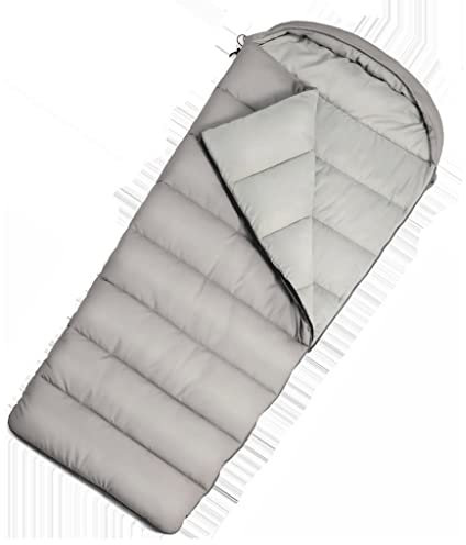 Schlafsack für Erwachsene, Outdoor-Camping-Ausrüstung, Vier Jahreszeiten, universelle Modelle, Steppdecke, doppelter Verwendungszweck, Winterverdickung, Kälte (D, wie abgebildet)