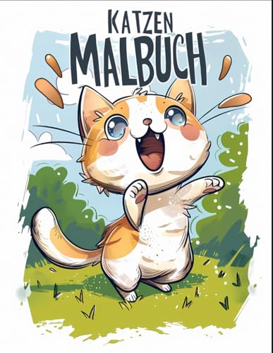 Katzen Malbuch: Mit über 50 Kawaii-Katzen-Malvorlagen für Kinder und Jugendliche.