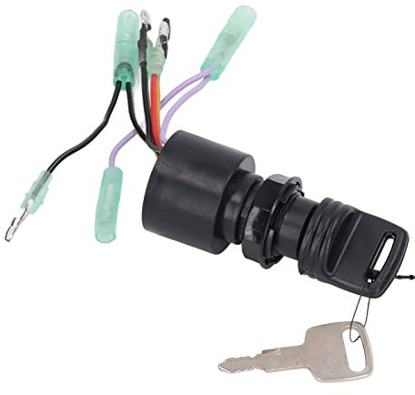 Vomeko 87-17009A5 Interruttore a Chiave di Accensione, Interruttore di Accensione Per Barca con Chiave di Ricambio Per Scatola di Controllo del Motore Fuoribordo M&ercury Mariner Interruttore a Chiave