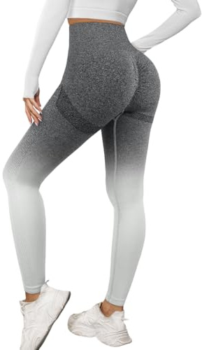 Lishang Leggings Po Push Up Scrunch Butt Leggings High Waist Sport Leggins für Damen Blickdichte Sportleggings Damen Lang
