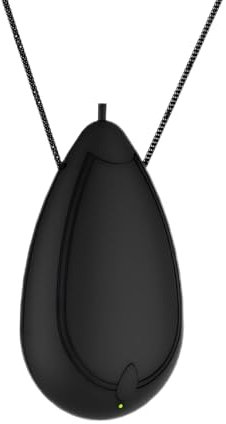 AloveH Purificador de aire portátil, collar purificador de aire personal recargable, mini ionizador de aire portátil que elimina el polen, el humo, el polvo, para exteriores, viajes (negro)