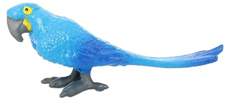 KESOTO Figura de Juguete de Loro para Niños, Figura de Pájaro para Decorar Pasteles Y Aprender, Azul