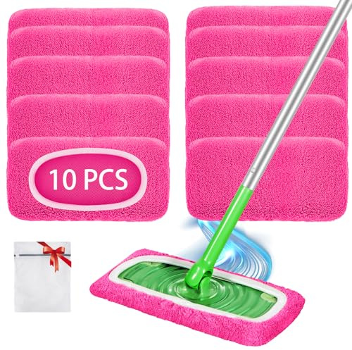 10 unidades de paños secos para mopa Swiffer húmeda, paños de microfibra