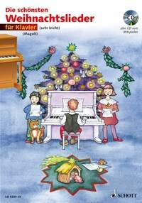 Die schönsten Weihnachtslieder, Notenausg. m. Audio-CDs, Für Klavier, m. Audio-CD: sehr leicht bearbeitet. Klavier.