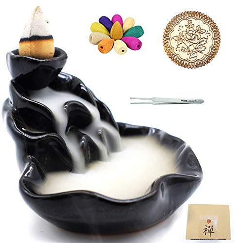 Incense Burner, Ceramic Backflow Incense Holder, Home Decor Aromatherapy Ornament
