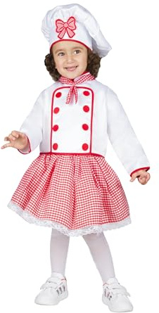 PEGASUS COSTUME CUOCA VESTITO CHEF CARNEVALE PRIMAINFANZIA DA 10 A 36 MESI…