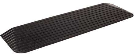 Bepco Rollstuhlrampe -Türkantenrampe - Schwellenrampe - Bordsteinkanten-Rampe aus Gummi - Auffahrrampe - Türschwellenrampe (5,1 x 110 x 41 cm)