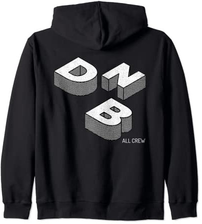 Drum N Bass DnB Musik Liquid EDM Trommel Und Bass Kapuzenjacke