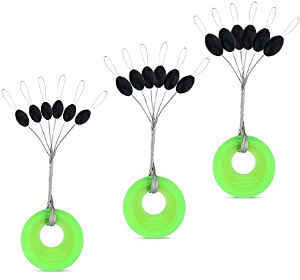 AMZfishing NEU Gummistopper oval oder rund in 3 Größen | Posenstopper | Stopper Angeln | Schnurstopper | Silikonstopper