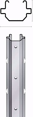 MARRA EDILE SET 5 PEZZI PALO CON ASOLE INTERNE PALI VIGNETO RECINZIONE ACCIAIO ZINCATO H 300 CM