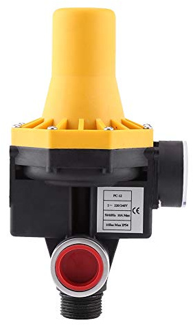 Pumpendruckregler Automatischer Pumpenregler 1Pc Automatischer Wasserpumpenregler 220V Elektrischer Steuerschalter mit Manometer
