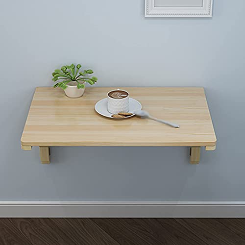 ASerZenith Wandklapptisch aus Holz, wandmontierter Klapptisch, platzsparender Klappschreibtisch, für Home-Office/Waschküche/Hausbar/Küche und Esszimmer