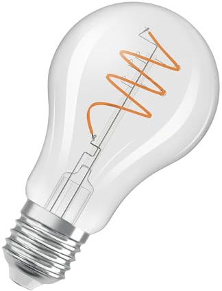 OSRAM Vintage 1906 Classic, warmweiße LED-Lampe mit spiralförmigem Filament in klassischer Kolbenform, bietet 5.9 W für 806 lm, E27 Fassung, klarfarbenes Glas, 60 mm Durchmesser, 2700 K