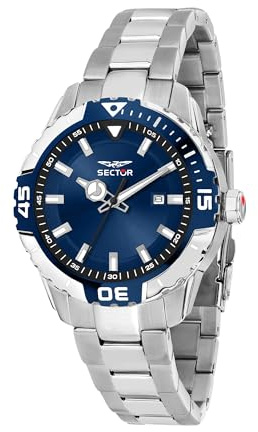 Sector No Limits Orologio Uomo, Tempo, Data, Analogico, 42 mm, Collezione LEGEND - R3253135003
