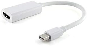 Cable Adaptador Mini DisplayPort Macho a HDMI Hembra 4K * Compatible con Macbook, Apple iMac, Powerbook G4