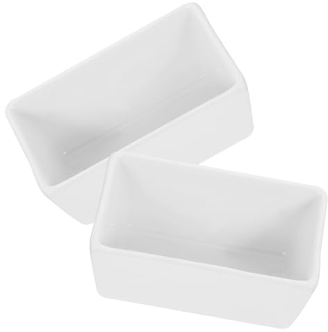 2pcs Candy Jar Rectangular Sugar Container for Microwave Dishwasher Safe Smooth Edges High-Grade Safe Material for Sugar Cubes Storage