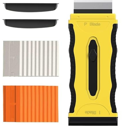 Raspador De De Coche - Raspador De Parabrisas | Herramientas De Cocina De Limpieza Rápida | Removedor De Pegatinas De Coche Con 20 Cortadores De Galletas | Removedor De Papel Pintado Para