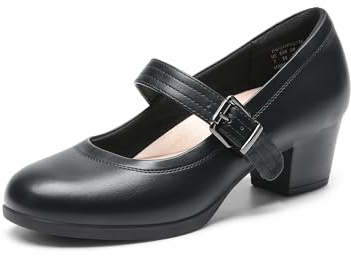 DREAM PAIRS Escarpins Femme à Petit Talon Chaussures Mary Janes pour Femmes Confortables et Légères DWUMPU2538