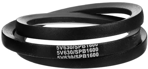 sourcing map 5V630 V-Belt, Classic Wrapped Rubber V-Belt 63 Outside Circumference x 0.62 Width x 0.53 Height for Industrial Machinery Equipment, Black
