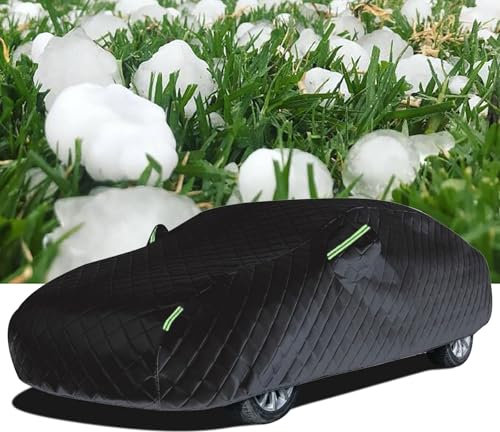 Gaoxianglin Car Cover Outdoor Waterproof Sun Rain Snow Hail Protection for 𝖬𝗂𝗇𝗂 classic 1997-2000, Anti-hail Car Cover Thickened Cotton Breathable Dustproof All-Weather(Black)
