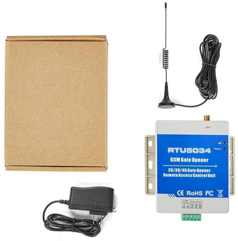 Motore per cancello scorrevole, GSM. Apri del cancello di relè interruttore a distanza di scorrimento Access Controller automatico di controllo del motore porta con chiamata gratuita PHOEN RTU5034 per