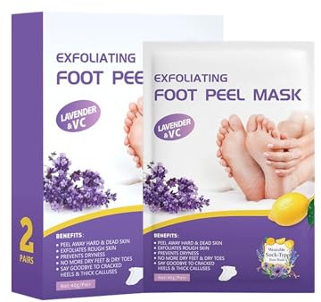 Fußmaske, Fussmaske Socken, Hornhaut Socken,Natürlich Sanft Fußpflege,Exfoliating Foot Calluses Remove Dead Skin, Moisturising Foot Exfoliating Mask for Dry Skin (4PCS)