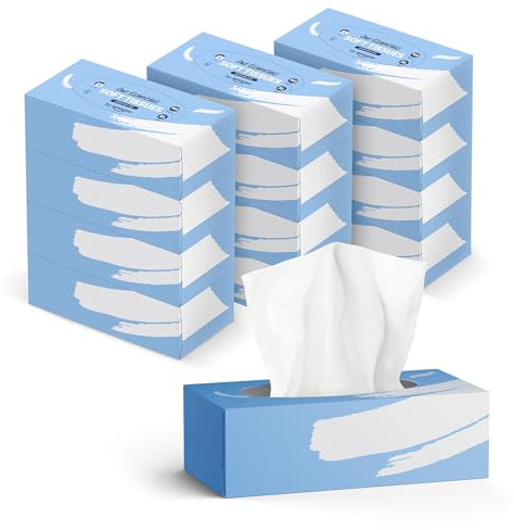 by Amazon Facial Tissues 2 ply, 180 Sheets 12 Pack