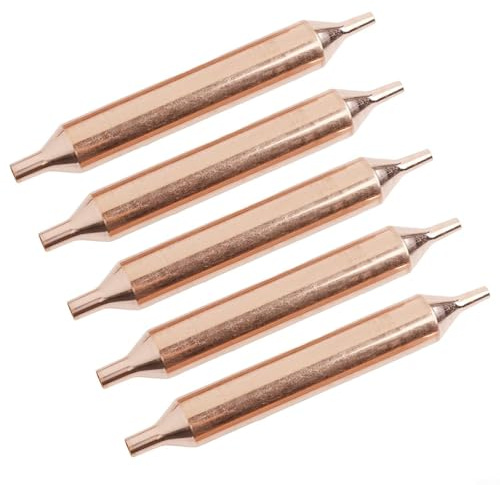 Refrigeration Filter Dryer for HVAC Systems – Copper Desiccant Drier Cartridge, 5-Piece Set (Fine + Extra Coarse), Compatible(A)